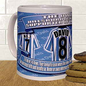Sheffield Wednesday Personalised Football Shirt Mug