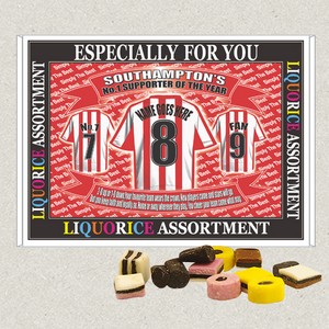 Southampton Football Shirt Personalised Boxed Sweets 