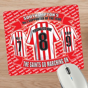 Southampton Football Shirt Personalised Mouse Mat