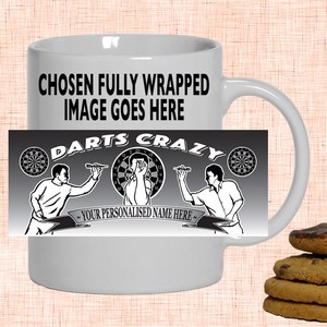 Darts Crazy Personalised Mug