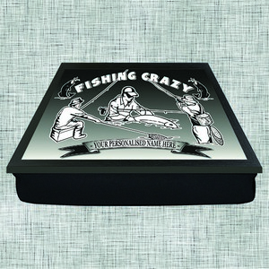 Fishing Crazy Personalised Lap Tray