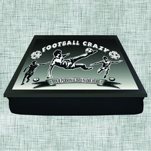 Football Crazy Personalised Lap Tray