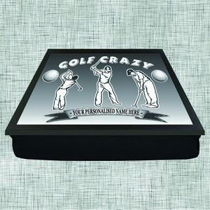 Golf Crazy Personalised Lap Tray