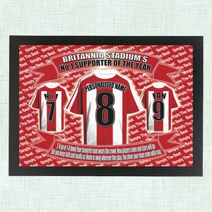 Stoke  Personalised Football Shirt Picture