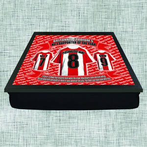 Stoke Football Shirt Personalised Lap Tray