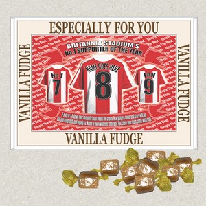 Stoke Football Shirt Personalised Boxed Sweets