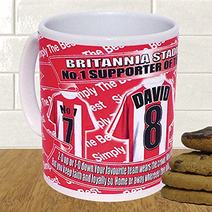 Stoke Personalised Football Shirt Mug