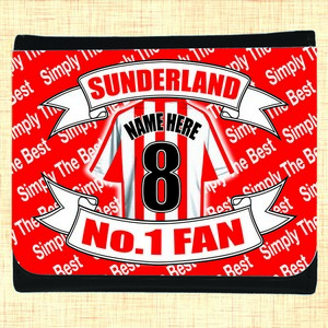 Sunderland Football Shirt Personalised Wallet