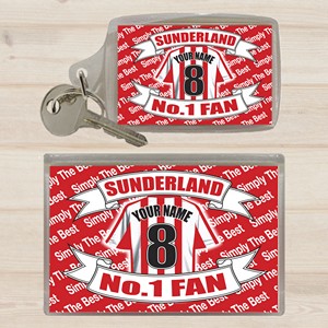 Sunderland Personalised Keyring and Magnet Set