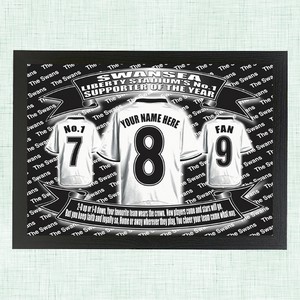 Swansea  Personalised Football Shirt Picture