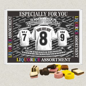 Swansea Football Shirt Personalised Boxed Sweets