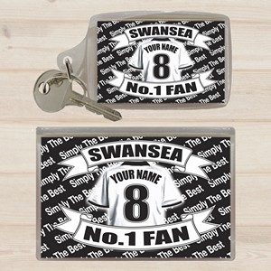 Swansea Personalised Keyring and Magnet Set