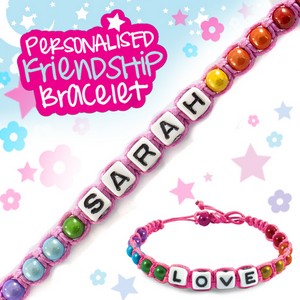 Girls Personalised Friendship Bracelet:- Sarah