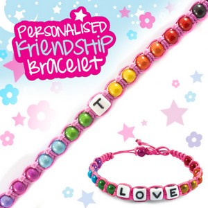 Girls Personalised Friendship Bracelet:- T