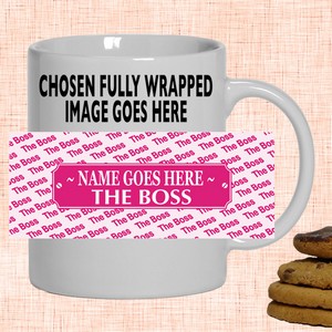 The Boss Personalised Mug (Pink)