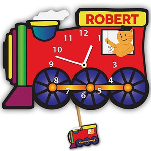 Steam Train Personalised  Wall Clock