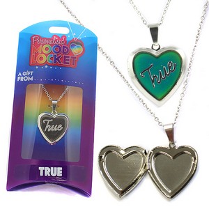 Colour Changing Personalised Mood Locket Necklace:- True