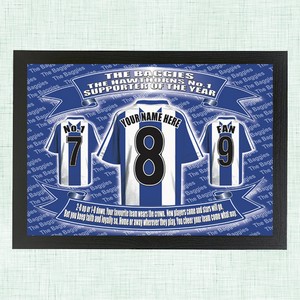 West Brom  Personalised Football Shirt Picture