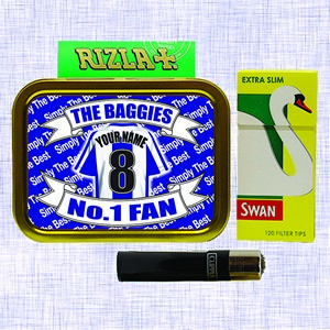 West Brom Football Shirt Personalised Tobacco Tin & Products