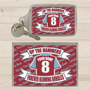 West Ham Personalised Keyring and Magnet Set