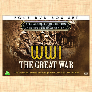 WWI The Great War Incredible Stories Personalised Four DVD Box Set