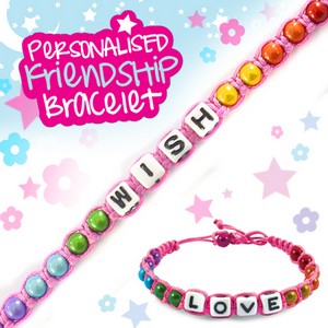 Girls Personalised Friendship Bracelets:- Wish