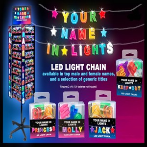  Name In Lights Personalised Light Up Decoration