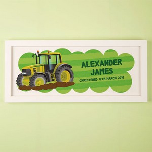 Tractor Personalised Framed Print