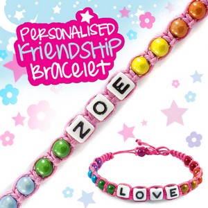 Girls Personalised Friendship Bracelet:- Zoe