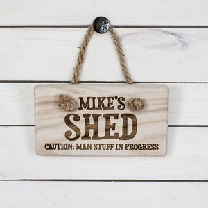 MAN STUFF: Personalised Wooden Sign