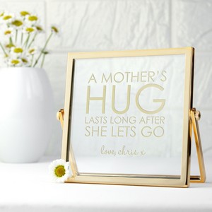 A Mothers Hug Personalised Engraved Gold Frame 