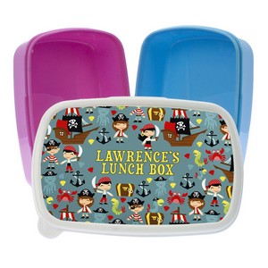 Lively Pirates Personalised Lunch Box