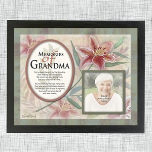 Memories of Grandma memorial photo mount