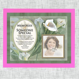 Someone special memorial photo mount
