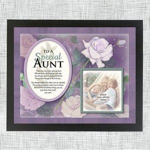 To a special Aunt photo mount