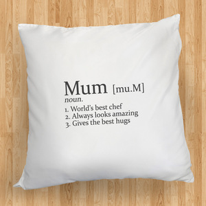 Personalised Definition (Any Message) Cushion Cover 