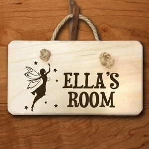 Engraved Personalised Fairy Door Hanger