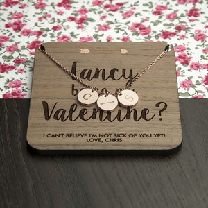 Fancy Being My Valentine Personalised Necklace & Keepsake 