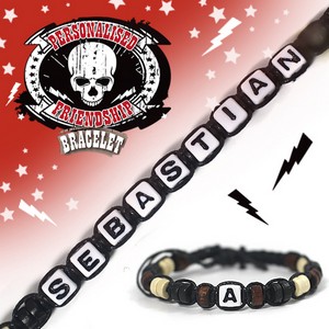 Boys Personalised Friendship Bracelet:- Sebastian
