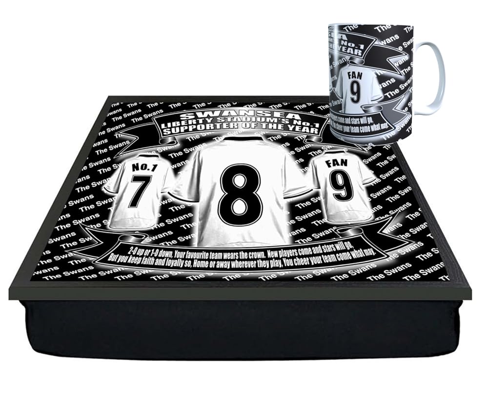 Swansea Football Shirt Lap Tray And Mug Gift Set