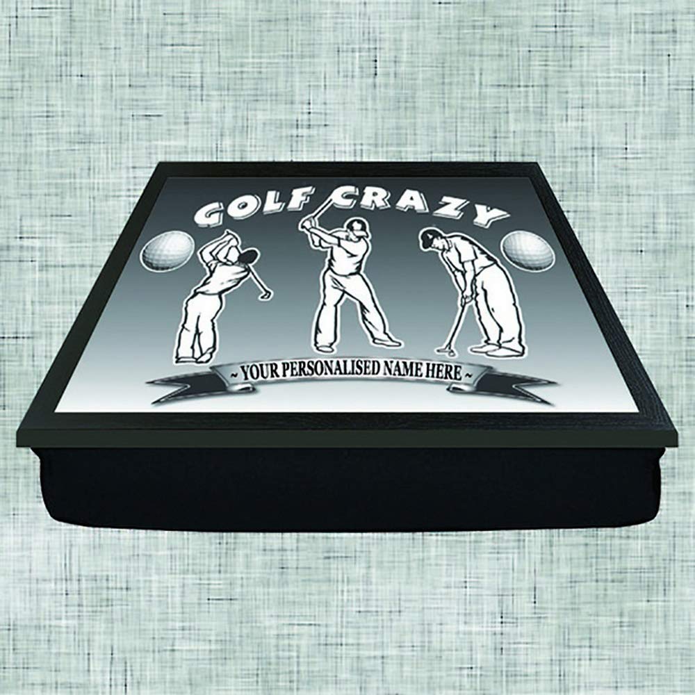 Golf Crazy Personalised Lap Tray Gift
