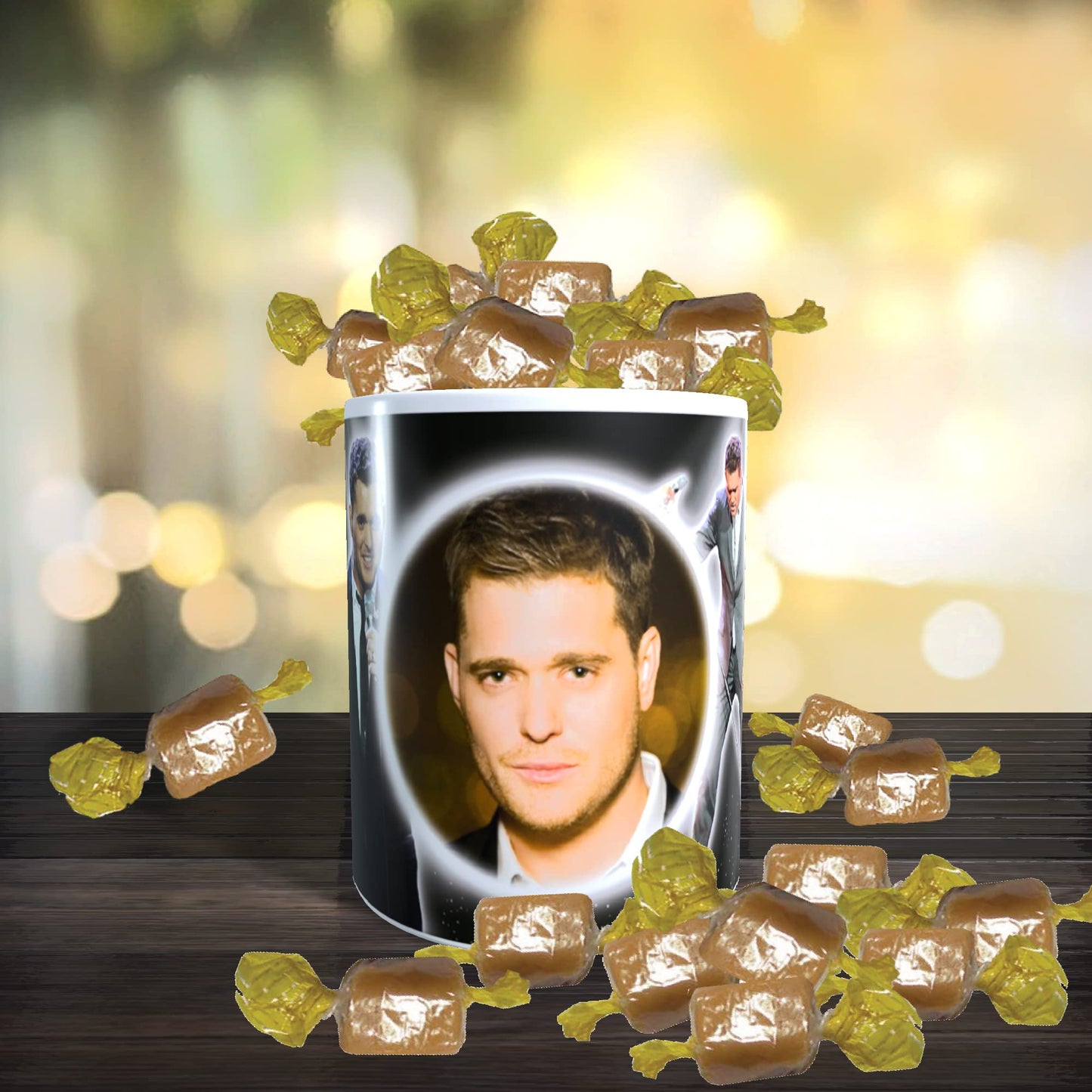 Michael Buble Icon Gift Mug with Sweets