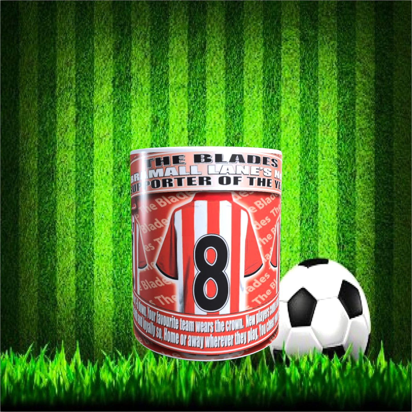 Sheffield U Football Team Shirt Mug Gift with Chocolate Footballs