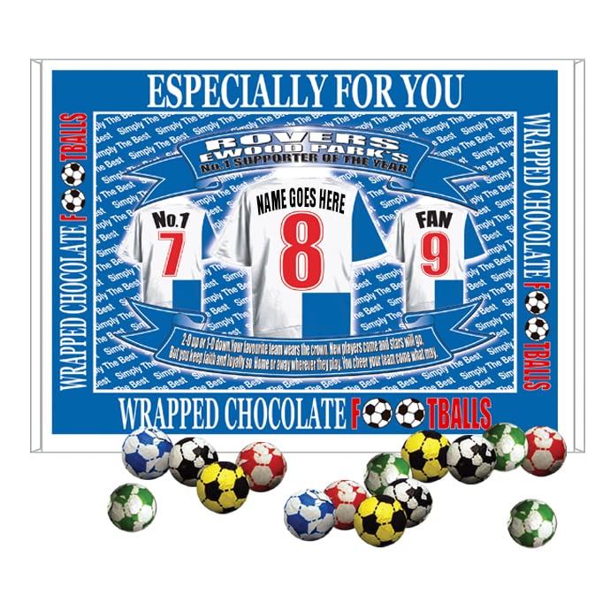 Blackburn Football Shirt Personalised Gift Boxed Sweets