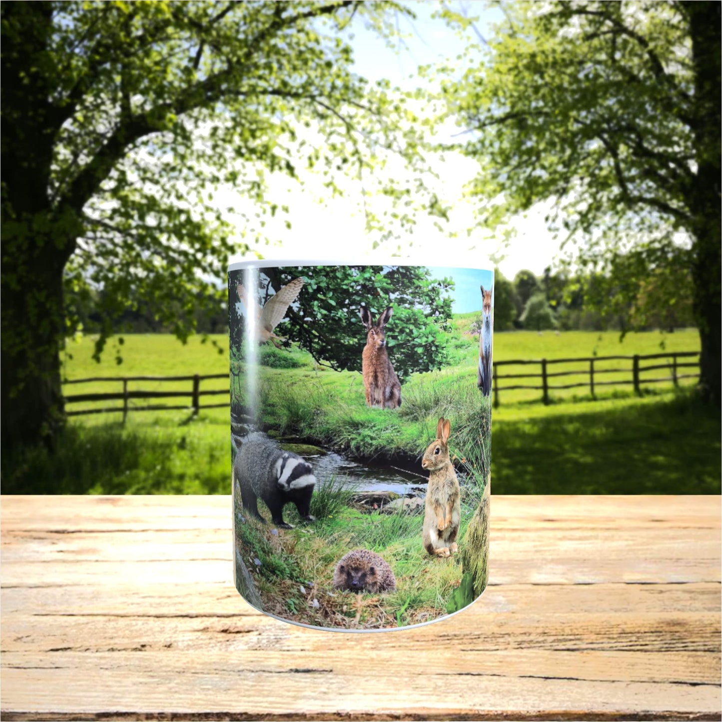 British Countryside Wildlife Animals Mug Gift