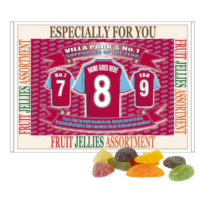 The Villa Personalised Football Shirt Gift Boxed Team-Aston Sweets
