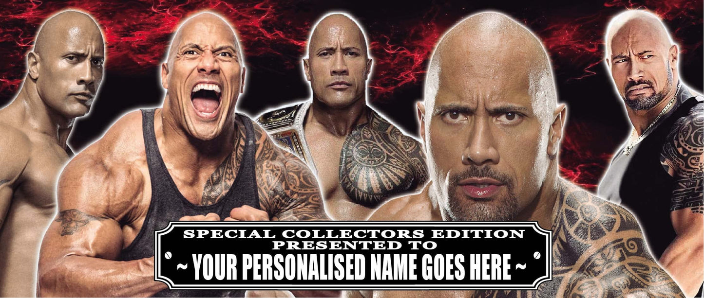 Dwayne Johnson Celebrity Icon Personalised Mug with Choice of Sweets Gift