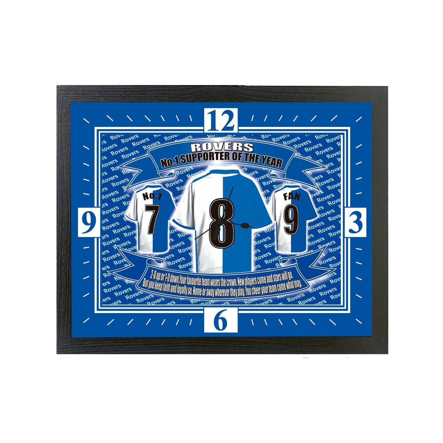 Blackburn Football Shirt Clock Gift Present
