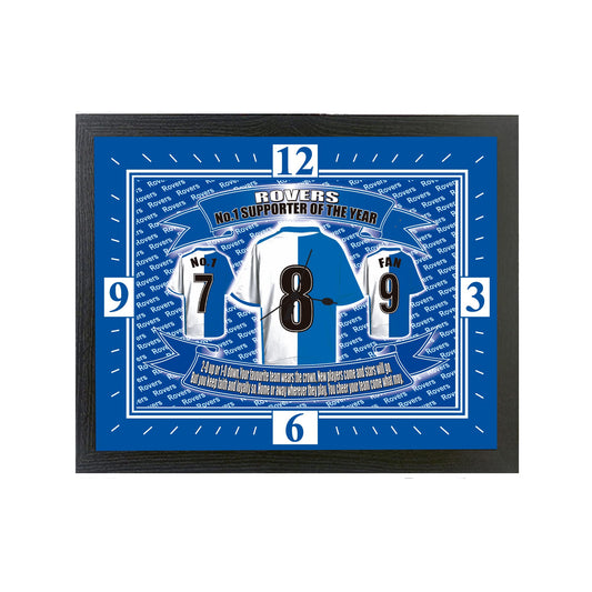 Blackburn Football Shirt Clock Gift Present
