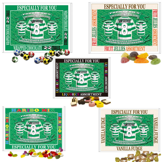 The Celts Football Shirt Personalised Gift Boxed Sweets